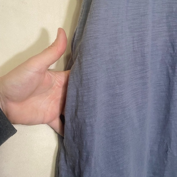 Umgee women's S relaxed fit high low raw hem distressed T shirt dress EUC - Picture 5 of 7